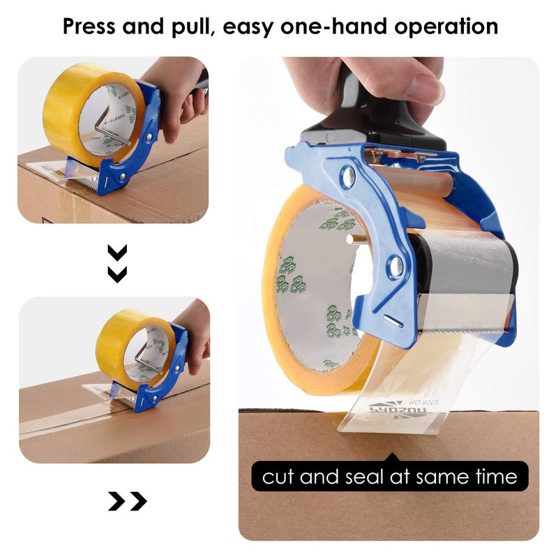 PROSUN Fast Reload 3 Inch Wide Large Tape Gun Dispenser Packing Packaging Sealing Cutter (TG04-ORG) - Image 4